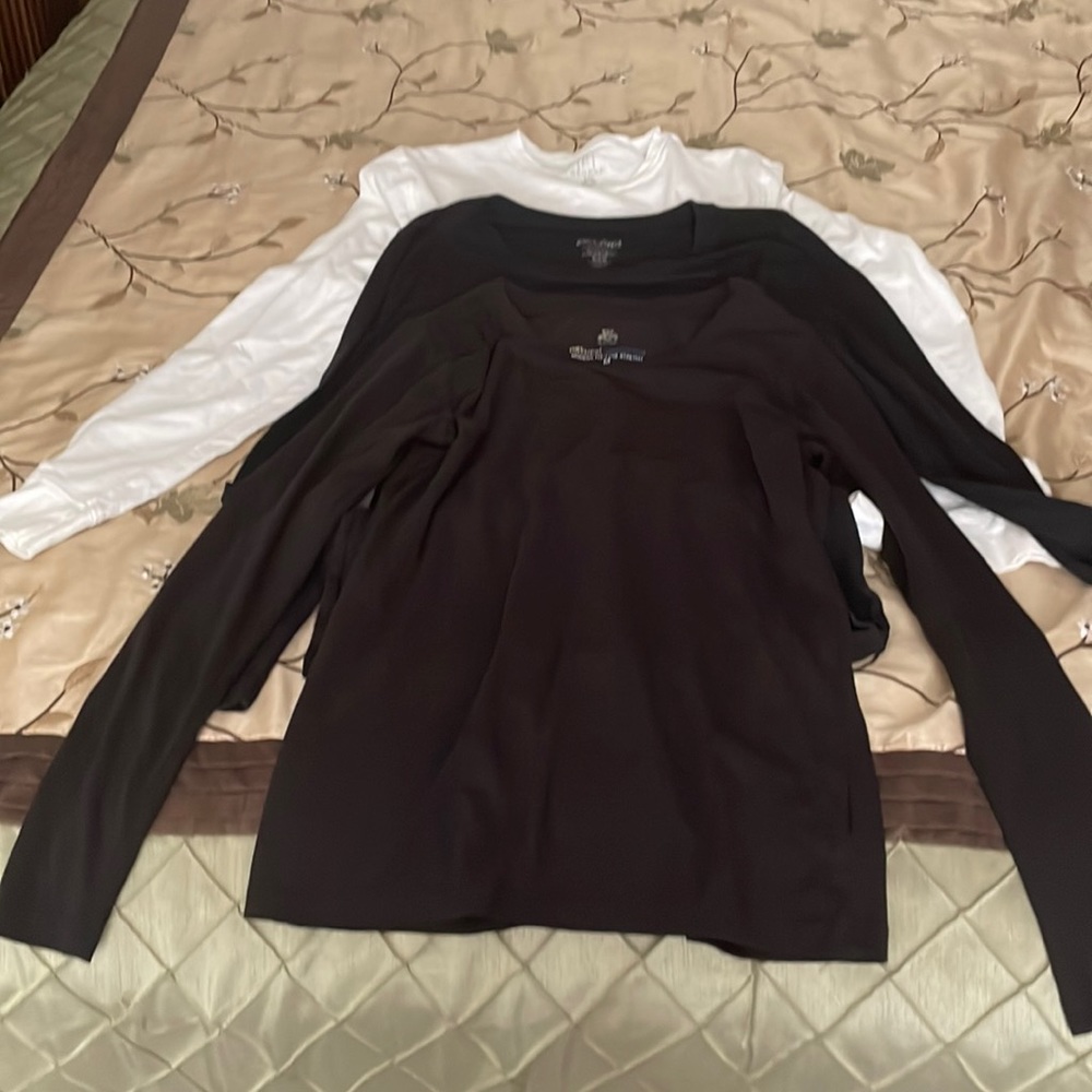 Long sleeve t’s for wearing under scrubs